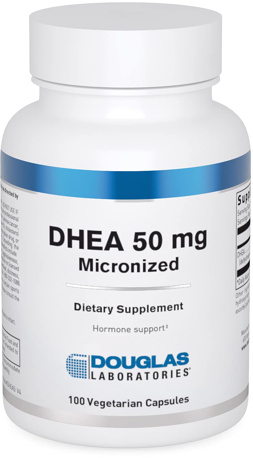 Douglas Laboratories DHEA 50 mg capsule for hormone balance and immune support.