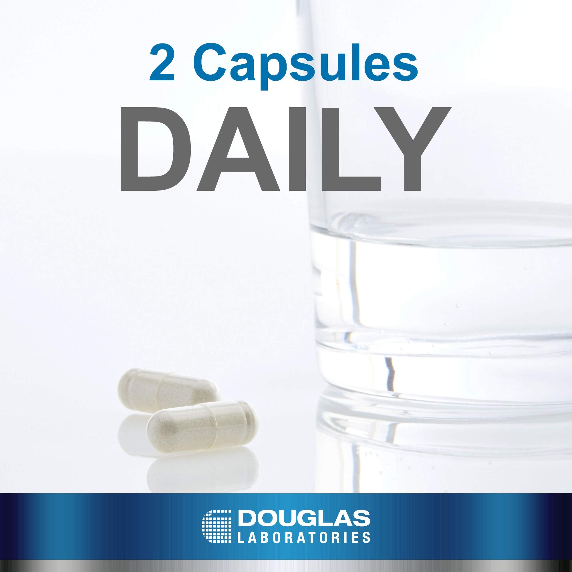 Douglas Laboratories label close-up highlighting vitamins and minerals for connective tissue support.