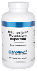 Douglas Laboratories Magnesium/Potassium Aspartate bottle promotes daily mineral balance.