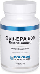 Douglas Laboratories Opti-EPA 500 bottle label signaling a trusted omega-3 formula