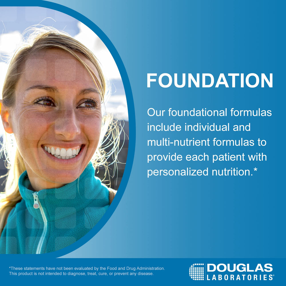 Douglas Laboratories ingredient graphics show quercetin bromelain and vitamin C synergy.