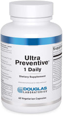 Douglas Laboratories Ultra Preventive 1 Daily bottle front shows tablets for daily energy support.