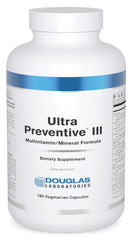 Douglas Laboratories Ultra Preventive III bottle front view supports daily nutrition.