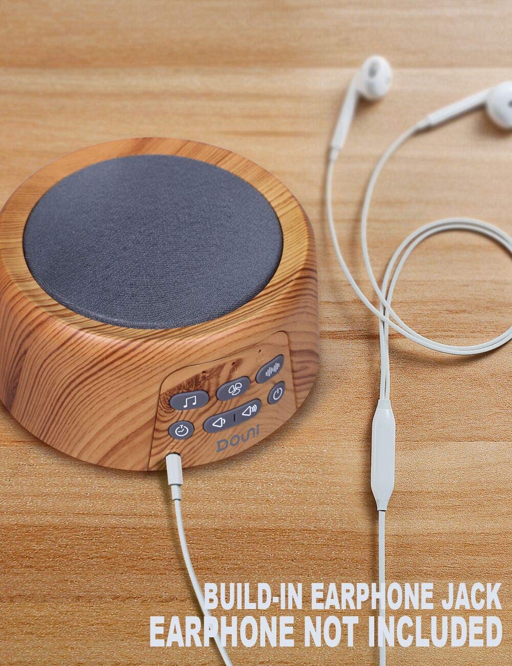Douni Sleep Sound Machine 27 soothing sounds offer versatile options for sleep and relaxation.