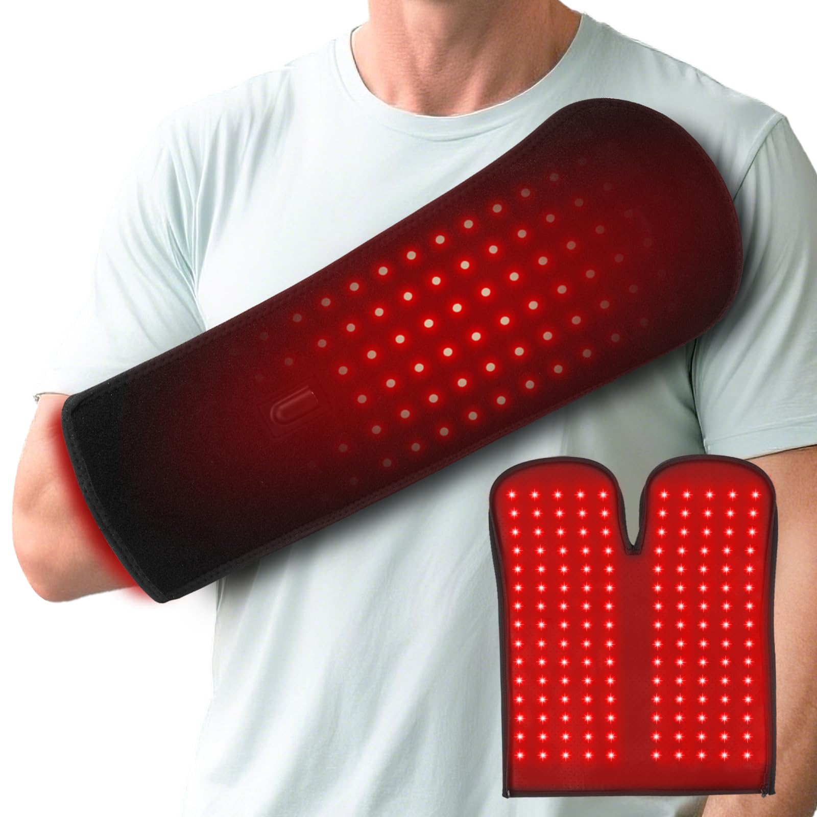 Dowceivm red light therapy for hands with ergonomic design improves session comfort