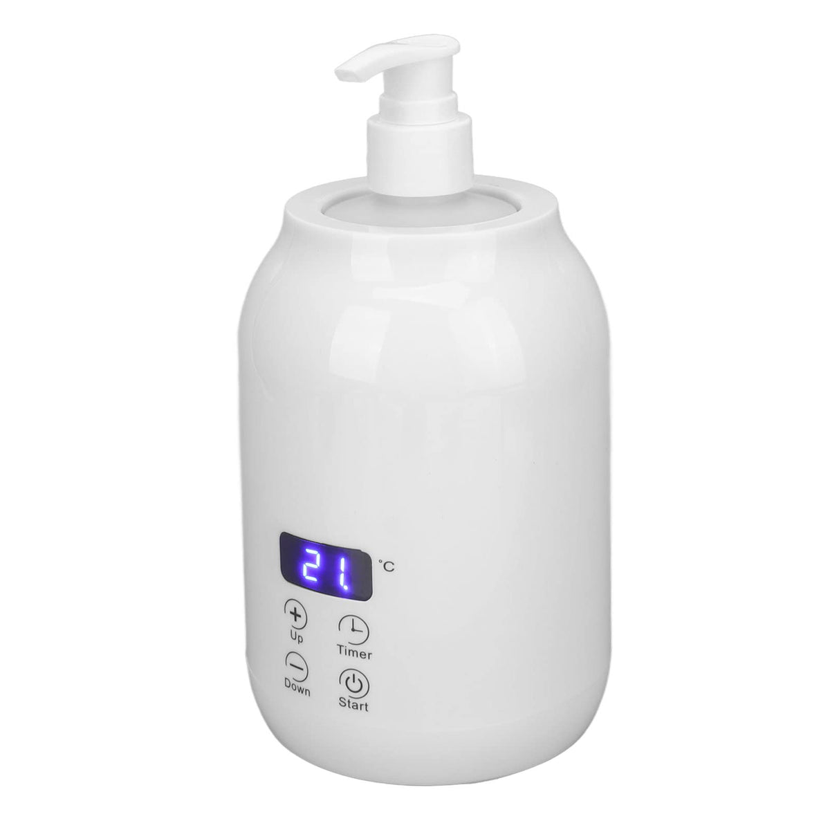 Dpofirs lotion warmer dispenser with LED display showing real-time temperature for precise heating