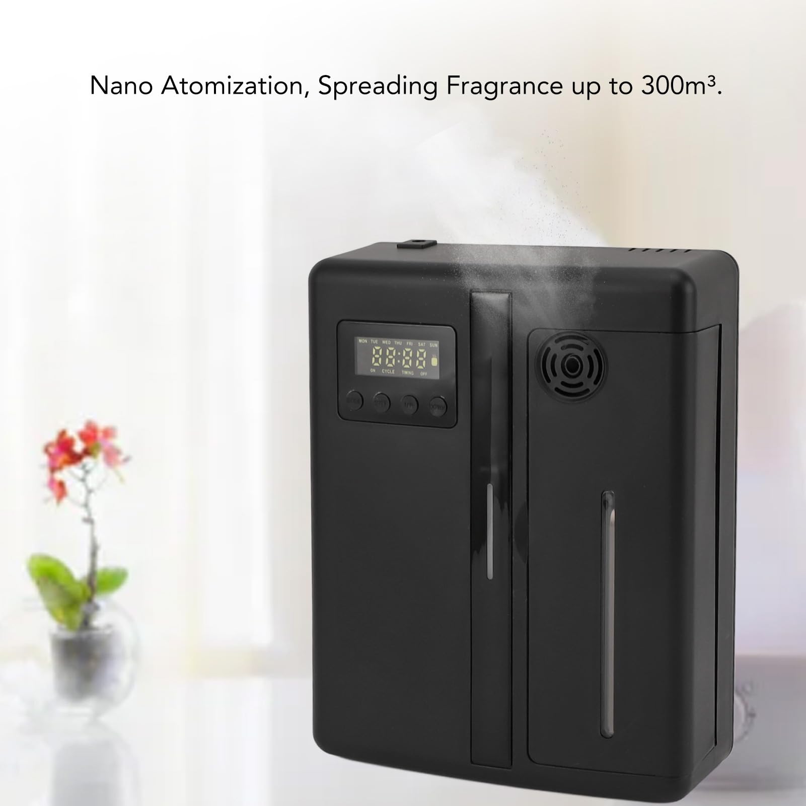 Dpofirs sensor diffusion close-up shows automatic fragrance release by air