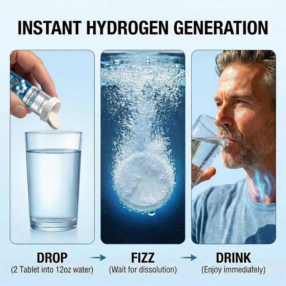 DQQI Hydrogen Water Tablets high ppm hydrogen for potential recovery