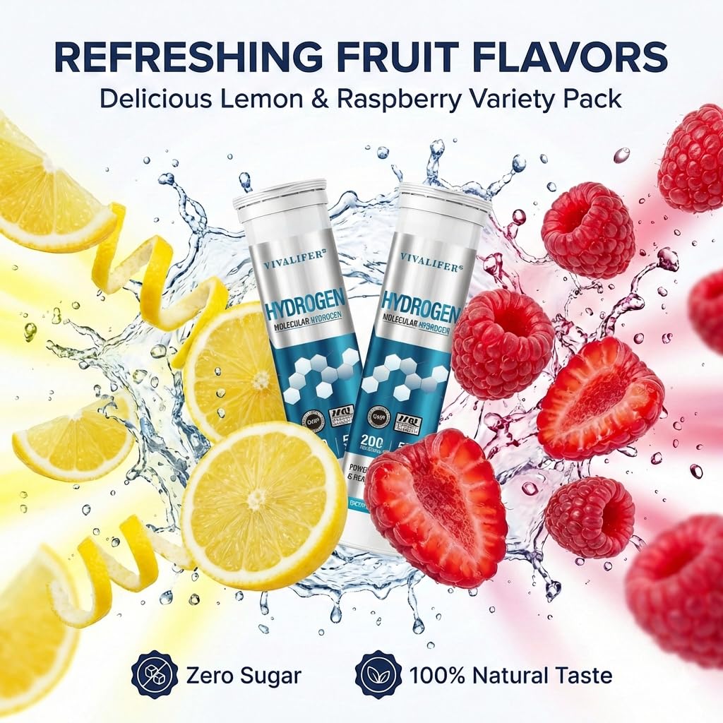 DQQI Hydrogen Water Tablets two pack packaging for home and gym