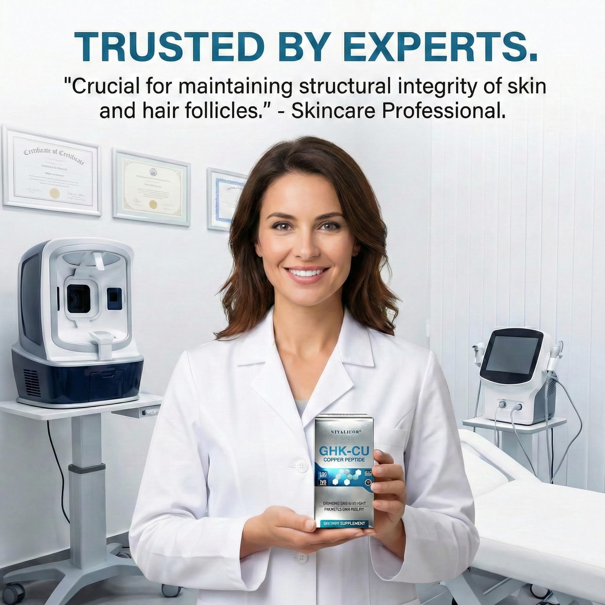 DQQI GHK-Cu supplement supports ongoing skin and hair wellness