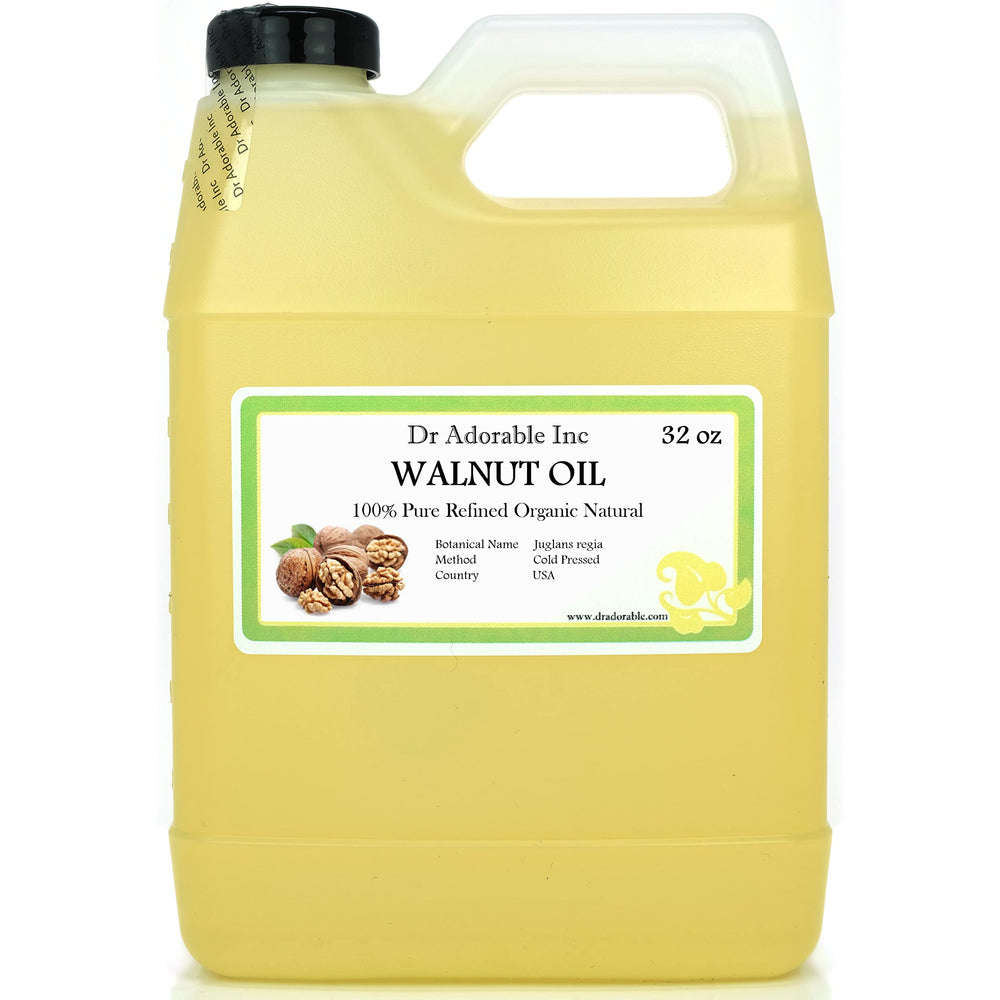 Dr Adorable Walnut Oil bottle showing pure cold-pressed nourishment for skin and hair