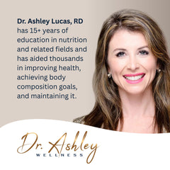 Dr. Ashley Wellness Electrolyte Plus on-the-go hydration in a bottle.