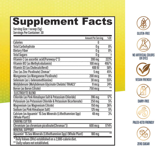 Dr. Ashley Wellness Electrolyte Plus scoop for precise serving measurements.