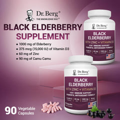 Dr. Berg Advanced Immune Support label on bottle suggesting comprehensive 4-in-1 blend.