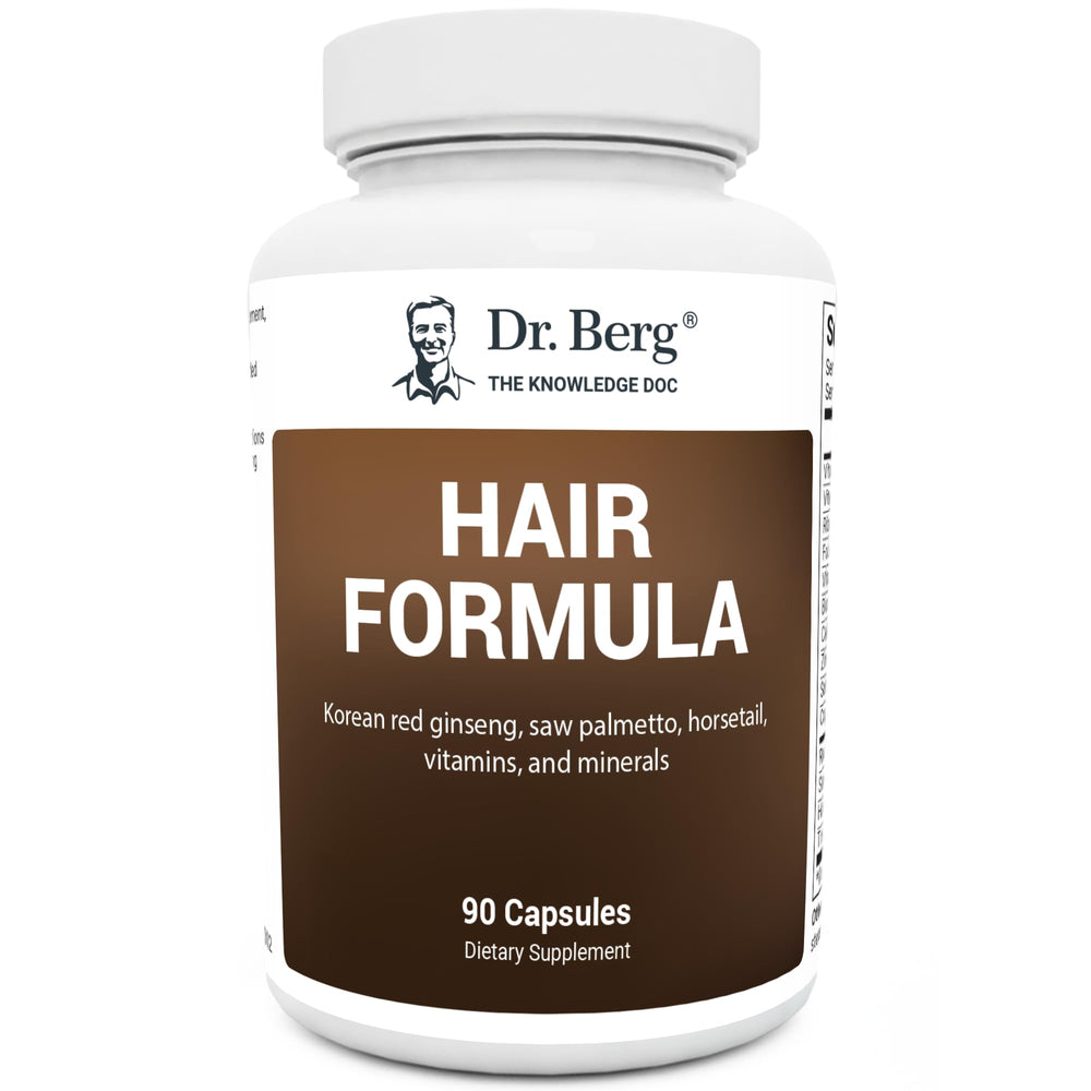 Dr. Berg All-in-One vitamins bottle for daily hair, skin, nails care.