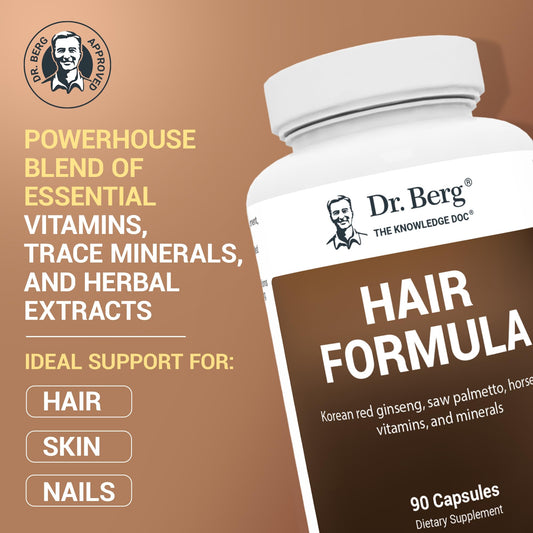 Dr. Berg All-in-One capsules shown for a complete beauty routine.