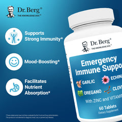 Dr. Berg Emergency Immune Support capsules close-up for easy daily use