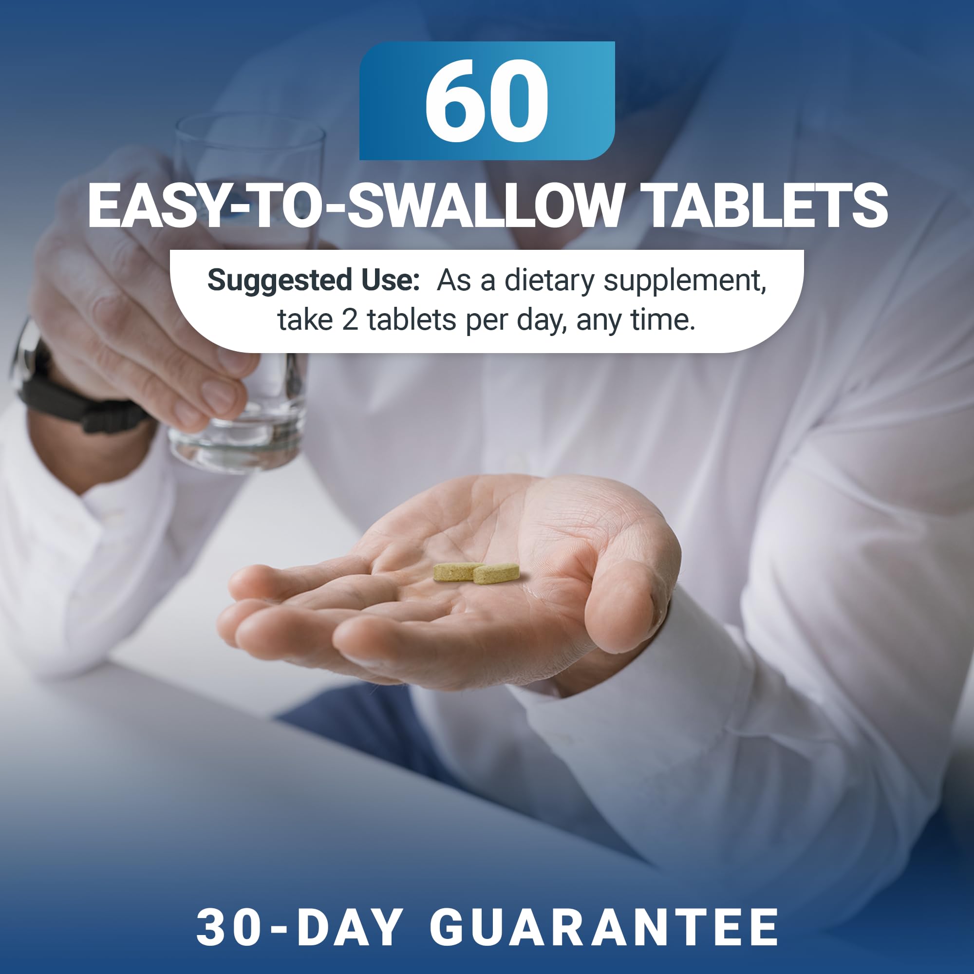 Dr. Berg Emergency Immune Support tablets with glass of water
