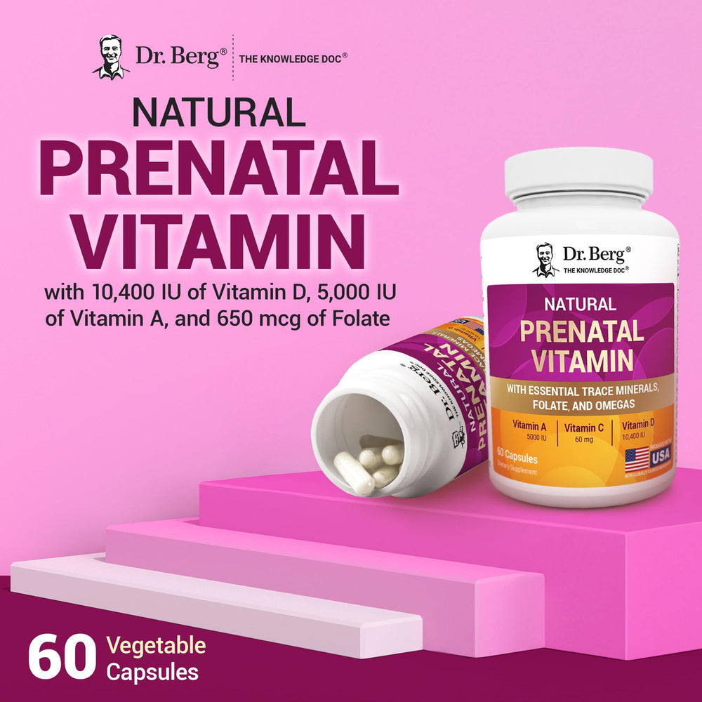 Dr. Berg Folate vitamin blend demonstrating brain and nervous system nutrients.