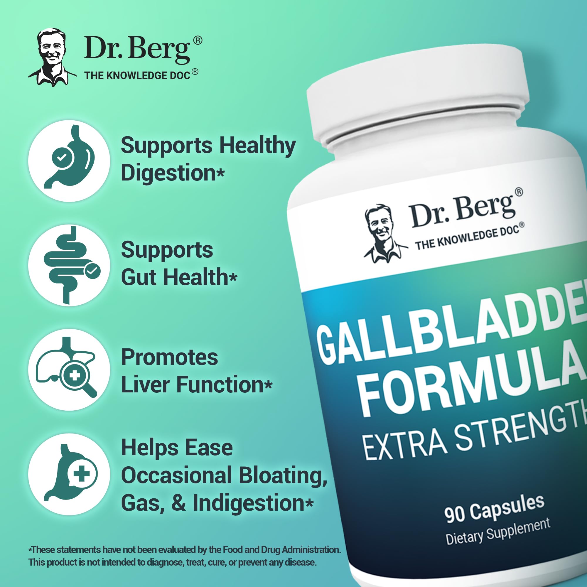Dr. Berg Gallbladder Formula conjugated-bile-acid component for bile compatibility during meals.