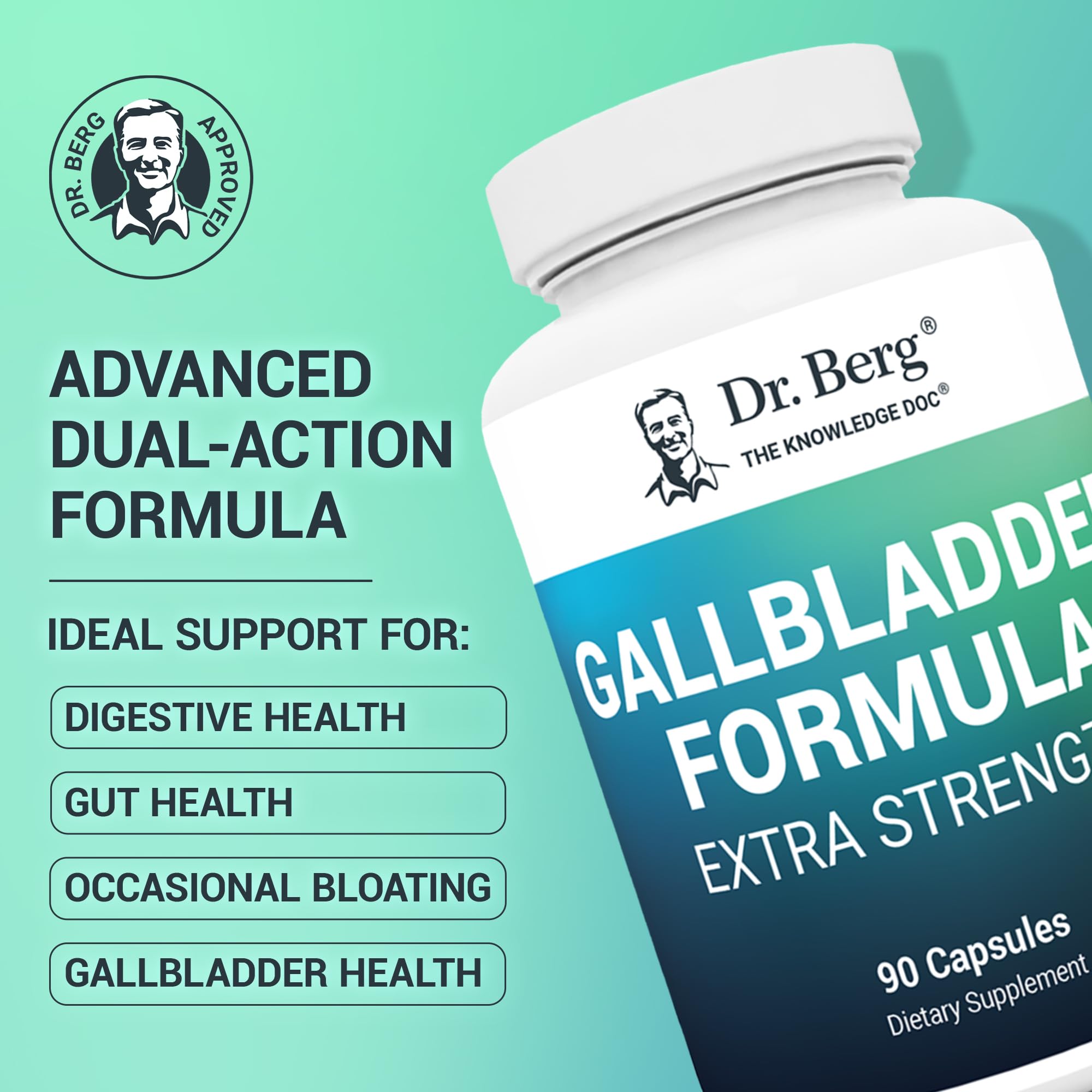 Dr. Berg Gallbladder Formula ox-bile-powder close-up showing key ingredient for fat digestion.