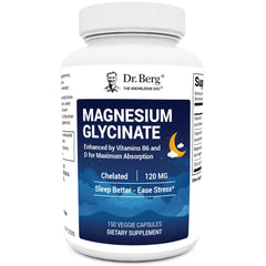 Dr. Berg Magnesium Glycinate bottle for everyday calm support.