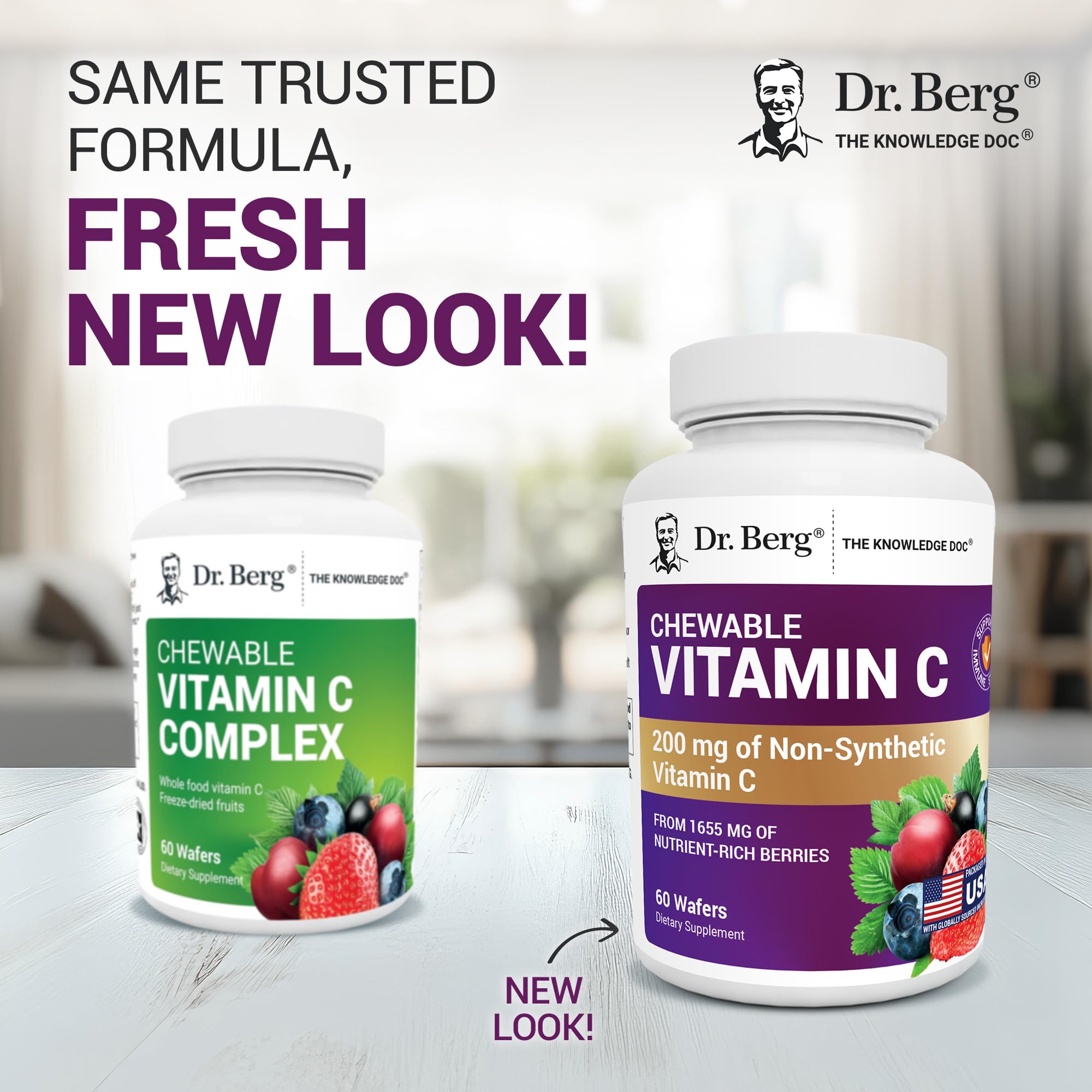 Dr. Berg Vitamin C Complex with acai berry supports immune-friendly nutrition.