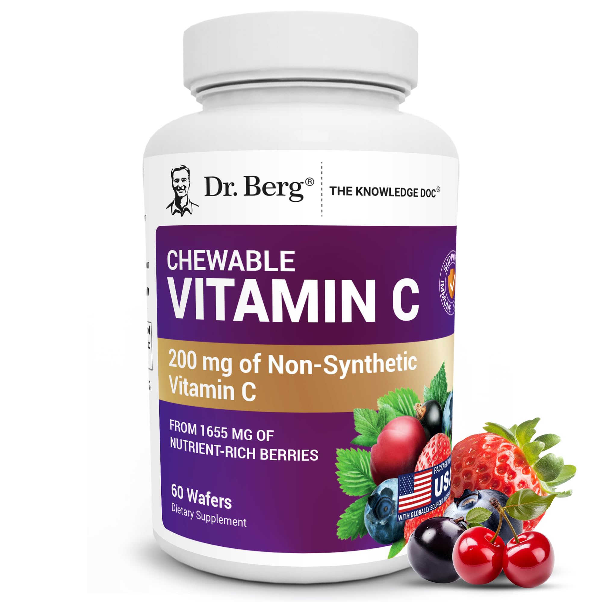 Dr. Berg Vitamin C Complex with acerola cherry supports daily antioxidant care.