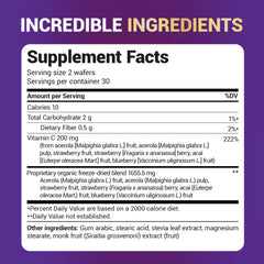 Dr. Berg Vitamin C Complex chewable wafers ideal for on-the-go use.