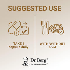Dr. Berg Nutritionals lab test seal indicating purity and safety