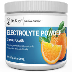 Dr. Berg Nutritionals zero sugar hydration orange bottle — keto-friendly electrolyte support.