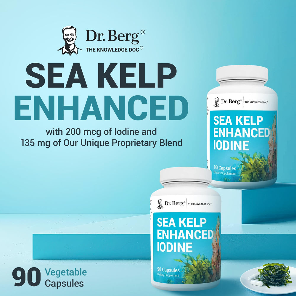 Close-up of Dr. Berg bottle showing 90 capsules