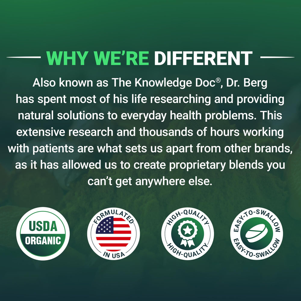 Dr. Berg's Greens daily use—support for energy and immune-friendly habits.