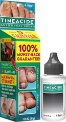 Dr. Blaine's Tineacide cream bottle, 1.25 oz, pack of three for fungal skin relief.