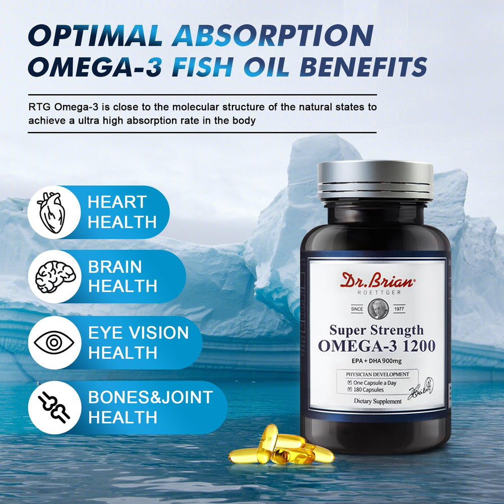 Dr.Brian Omega 3 odorless bottle with lemon flavor offers burpless taste for daily use.