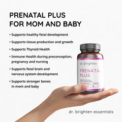 Capsules in hand signal easy daily supplementation for expectant mothers.