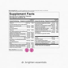 Closeup of Prenatal Plus pills highlighting active B vitamins and folate.