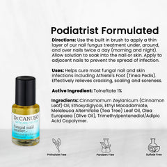 DR CANUSO Clinically Formulated Foot Care close-up showcasing professional grade formula