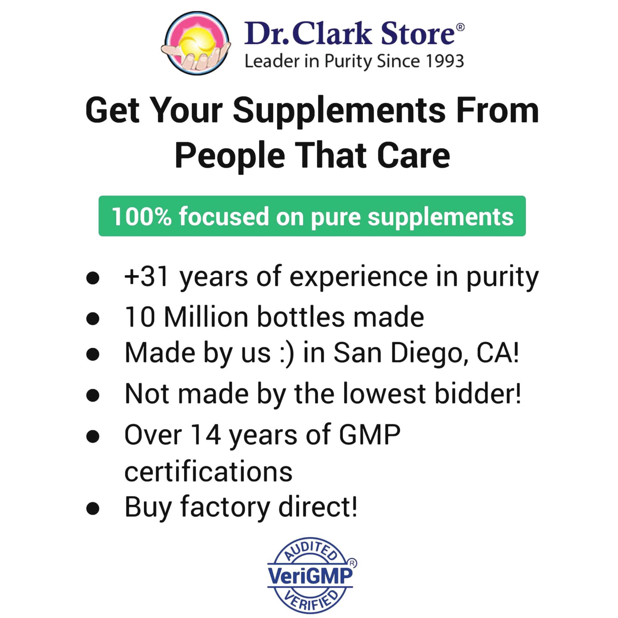 Dr. Clark Kidney Cleanse bottle back label shows ingredients list and serving details.