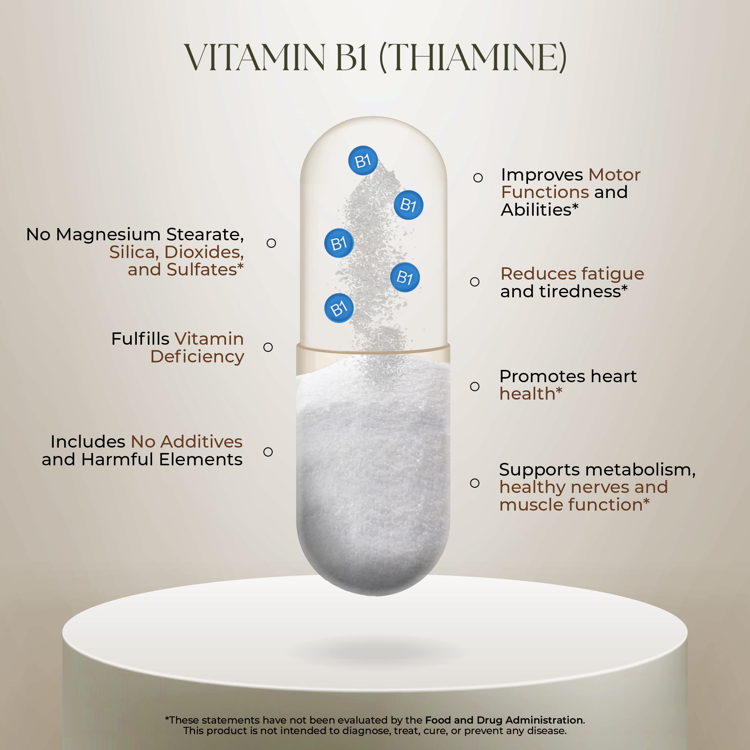 Dr Clark Store Vitamin B1 visual demonstrating energy metabolism support