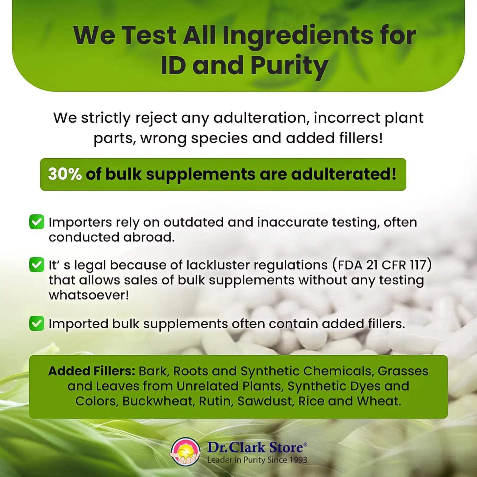 Dr Clark Store Cal-Mag Complete ingredients card highlighting vitamin C antioxidant support
