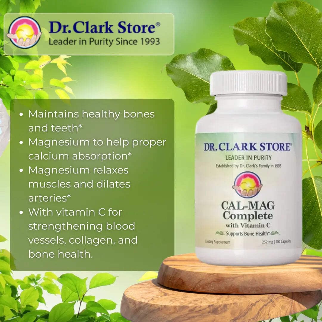 Dr Clark Store Cal-Mag Complete label with ingredients and suggested use