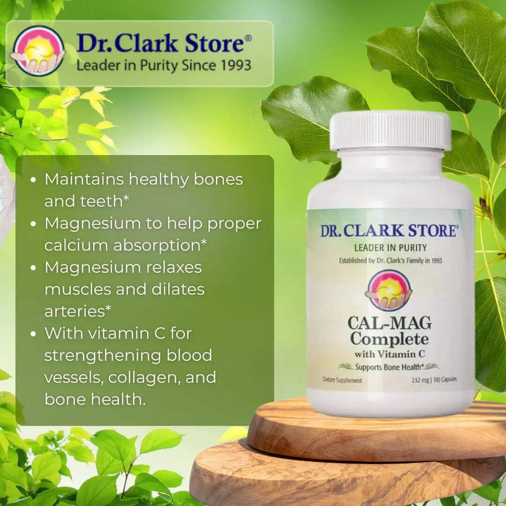 Dr Clark Store Cal-Mag Complete label with ingredients and suggested use