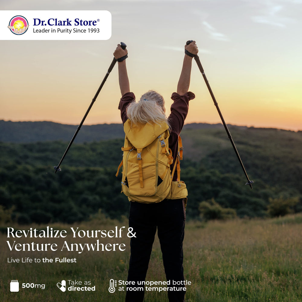 Dr Clark Store capsules pour shot illustrating easy intake