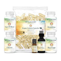 Dr Clark Store cloves wormwood bottle blend for potential digestive support.