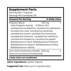 Dr Clark Store Daily Probiotics capsule close-up highlights high-strength 15B CFU