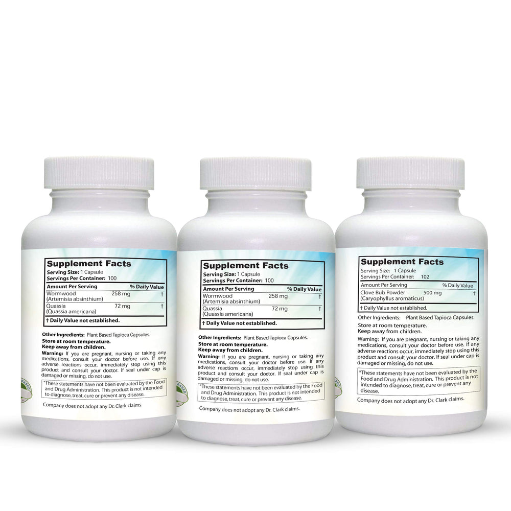 Dr Clark Store green black walnut hull capsule close-up, a key part of intestinal support.
