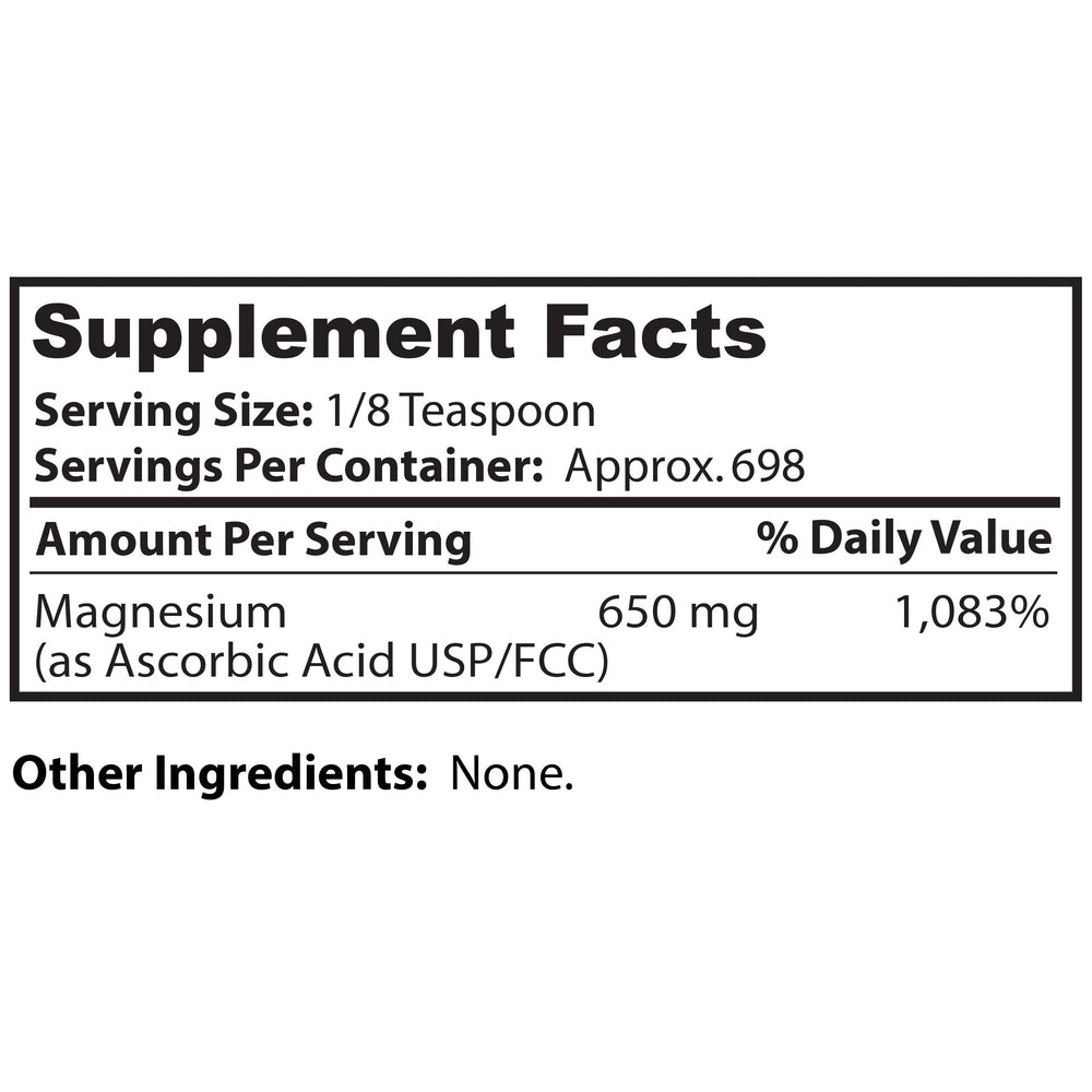 Dr Clark Store nutrition facts panel closeup reveals potency and ingredients