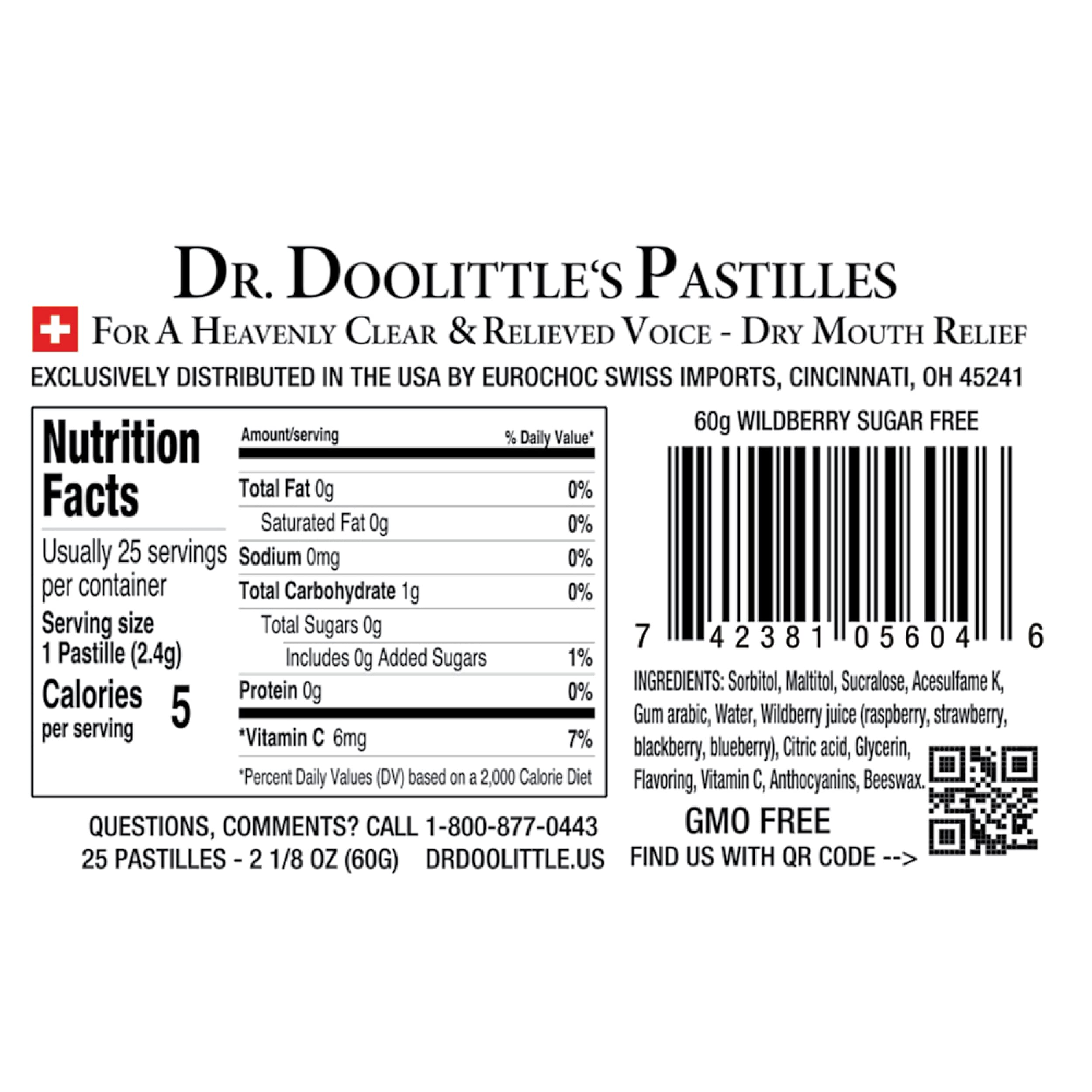 Dr Doolittle's vitamin C label on packaging signals a fruit-based boost