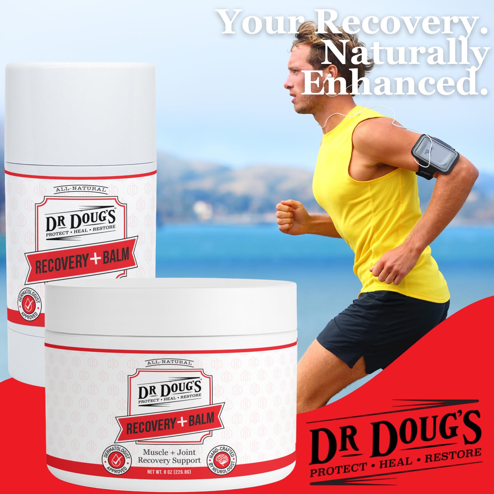 Dermatologist-approved Dr. Doug's Recovery Balm for sensitive skin